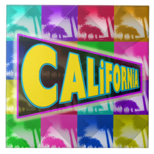 De Cerâmica Azulejo "Coloring California 2"