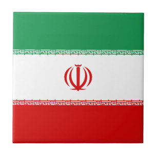 De Cerâmica Azulejo com a Bandeira do Irã