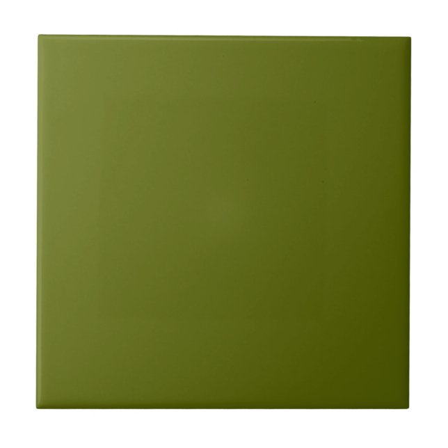 De Cerâmica Azulejo com fundo verde-oliva (Frente)