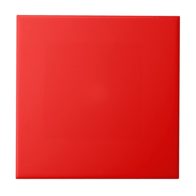 De Cerâmica Azulejo com fundo vermelho brilhante (Frente)