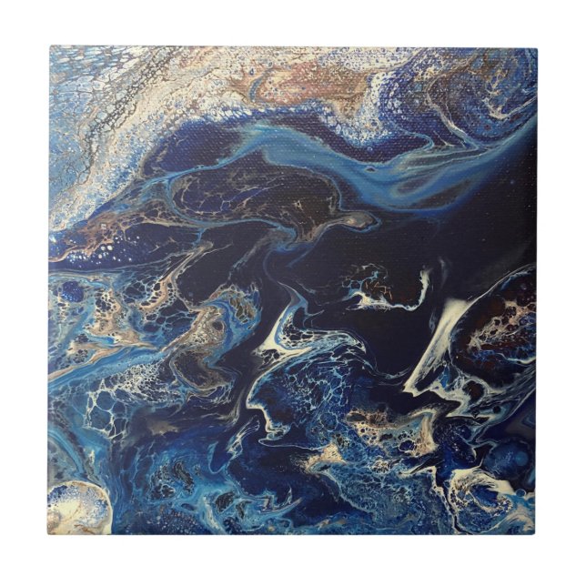 De Cerâmica Azulejo com Johnson Abstrato Art (Frente)