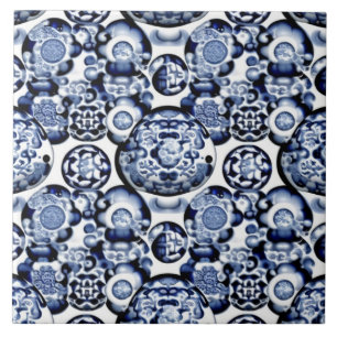 De Cerâmica Azulejo com Motivo Tradicional Chinês 3