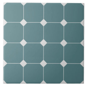 De Cerâmica Azulejo com Padrão Geométrico em Estilo Vitoriano