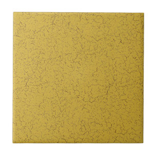De Cerâmica Azulejo Cor Sólida com Revestimento Crackle Dourad