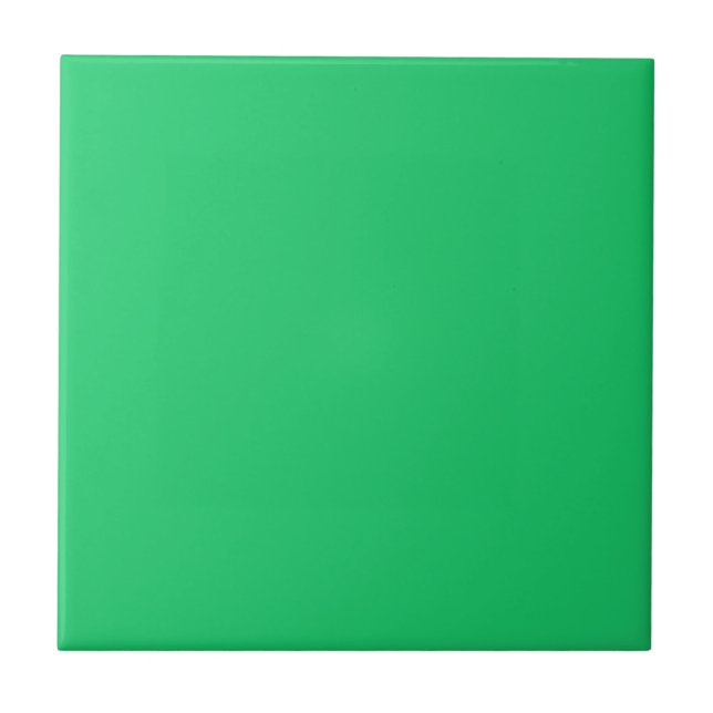 De Cerâmica Azulejo Cor Sólida Verde Trevo (Frente)