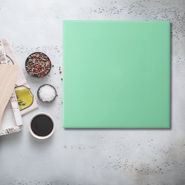 De Cerâmica Azulejo Cor Verde Menta Espuma do Mar (Seafoam Green Color Tile in mint green
)