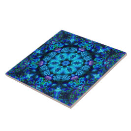 De Cerâmica Azulejo coral da mandala do Cornucopia