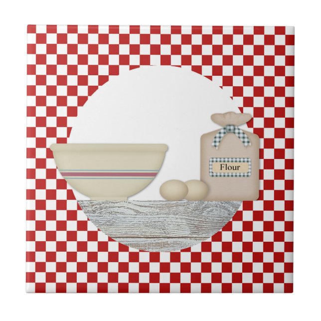 De Cerâmica Azulejo Country Baking Kitchen (Frente)