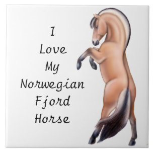 De Cerâmica Azulejo customizável do cavalo norueguês do fior
