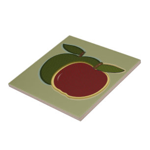 De Cerâmica Azulejo da Apple do País (verde)