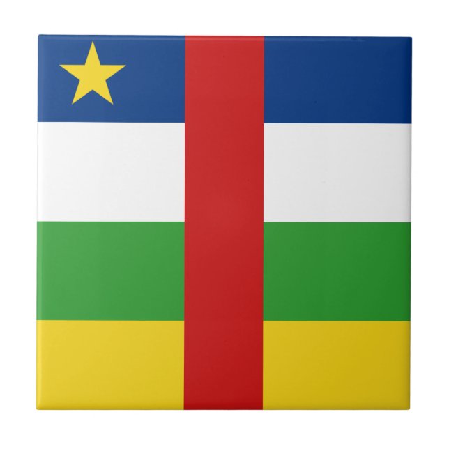 De Cerâmica Azulejo da Bandeira da Centrafrique (Frente)