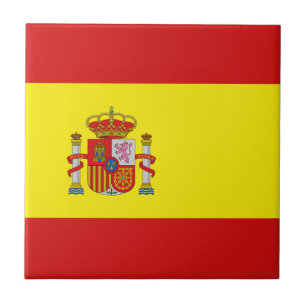 De Cerâmica Azulejo da bandeira da espanha