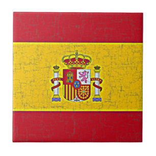 De Cerâmica Azulejo da BANDEIRA da ESPANHA