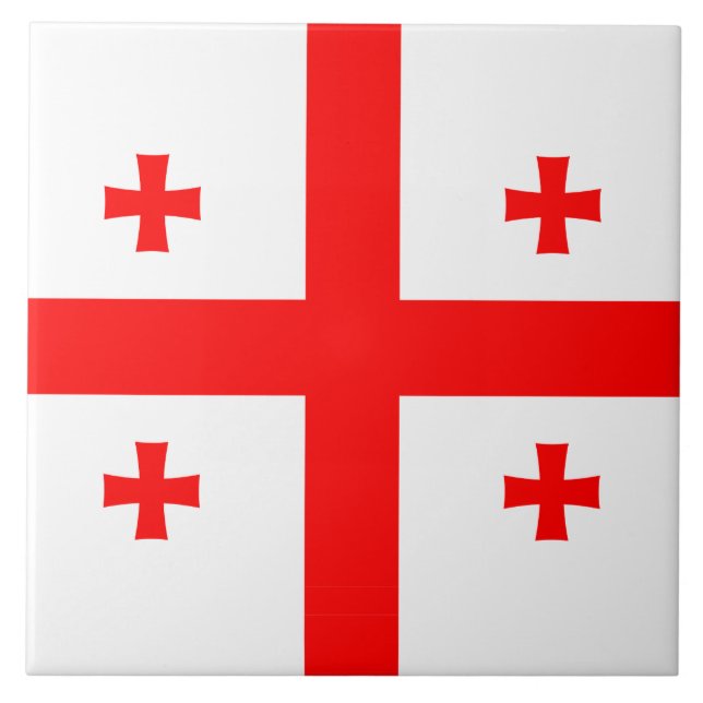 De Cerâmica Azulejo da bandeira da Geórgia (Frente)