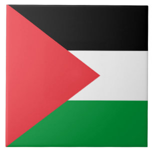 De Cerâmica Azulejo da bandeira da Palestina