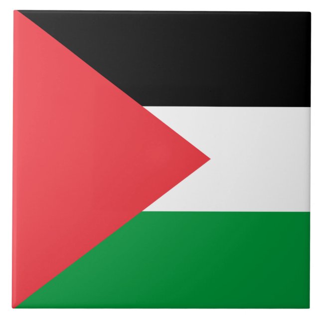 De Cerâmica Azulejo da bandeira da Palestina (Frente)