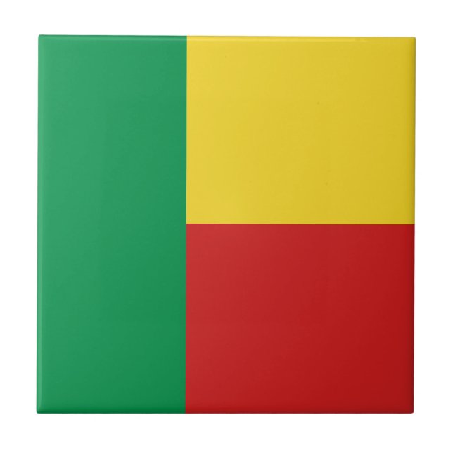 De Cerâmica Azulejo da Bandeira do Benim (Frente)