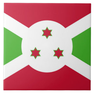 De Cerâmica Azulejo da bandeira do Burundi