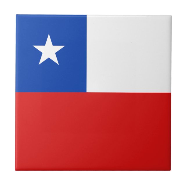 De Cerâmica Azulejo da bandeira do Chile (Frente)