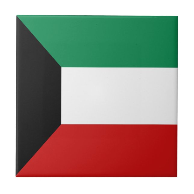 De Cerâmica Azulejo da Bandeira do Kuwait (Frente)