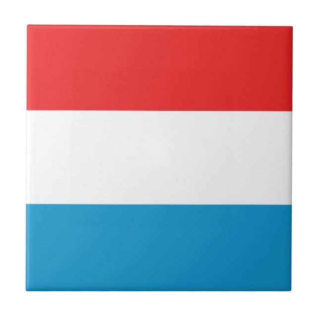 De Cerâmica Azulejo da Bandeira do Luxemburgo (Frente)