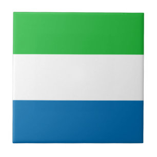 De Cerâmica Azulejo da bandeira do Sierra Leone