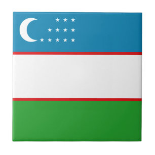 De Cerâmica Azulejo da Bandeira do Uzbequistão