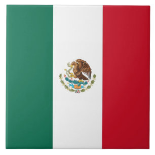 De Cerâmica Azulejo da bandeira mexicana