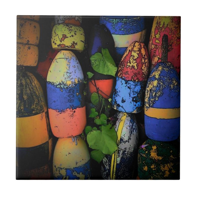 De Cerâmica Azulejo da bóia da lagosta (Frente)