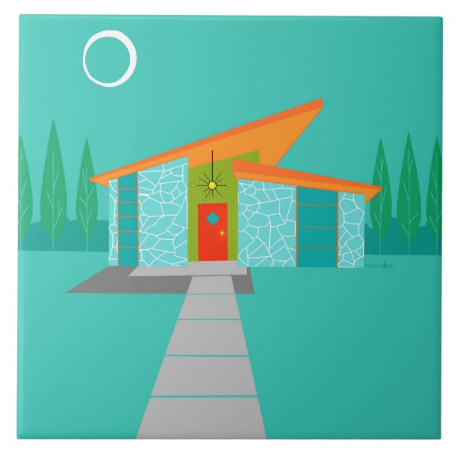 De Cerâmica Azulejo da casa dos desenhos animados da era (Frente)