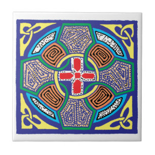 De Cerâmica Azulejo da cruz celta