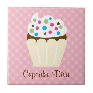 De Cerâmica Azulejo da diva do cupcake