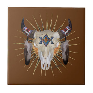 De Cerâmica Azulejo da estrela do búfalo