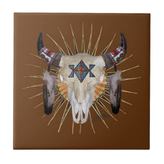 De Cerâmica Azulejo da estrela do búfalo