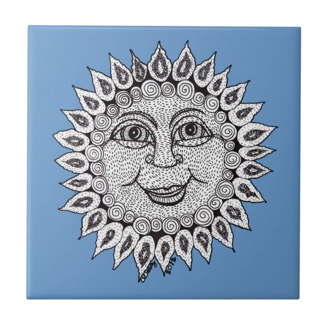 De Cerâmica Azulejo da luz do sol do Merriment (Frente)