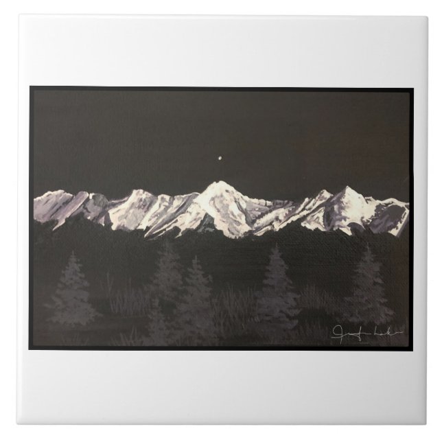 De Cerâmica Azulejo da montanha do chifre dos alces (Frente)