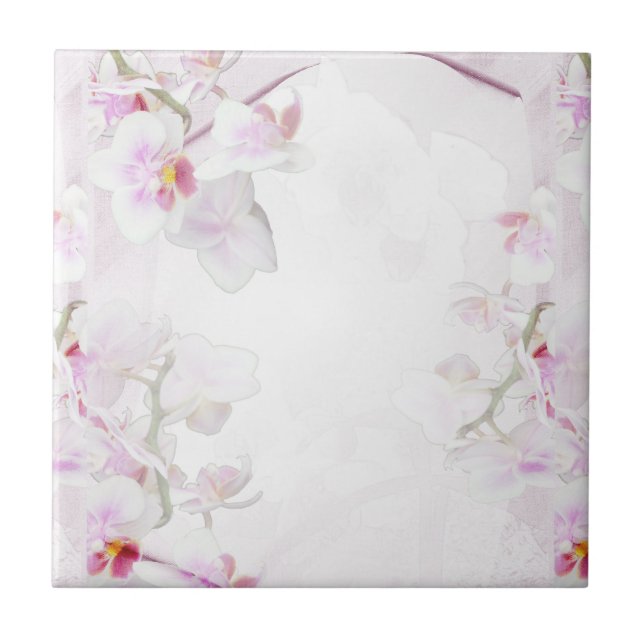 De Cerâmica Azulejo da orquídea (Frente)
