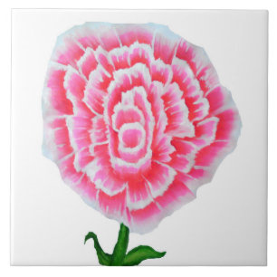 De Cerâmica Azulejo da pintura do rosa do rosa