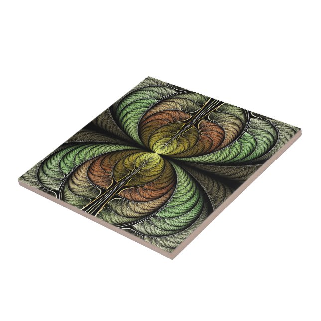 De Cerâmica Azulejo da plumagem do faisão (Lateral)