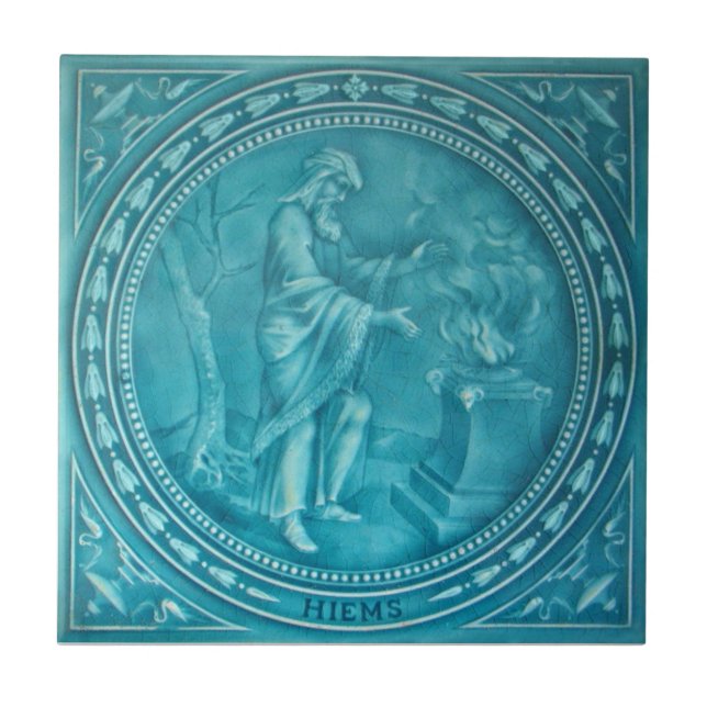 De Cerâmica Azulejo da reprodução da antiguidade do (Frente)