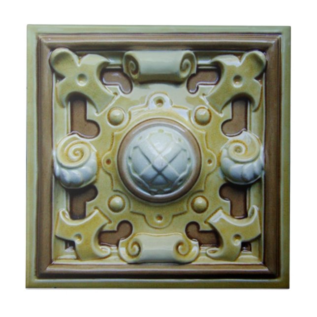 De Cerâmica Azulejo da reprodução da antiguidade do Victorian (Frente)