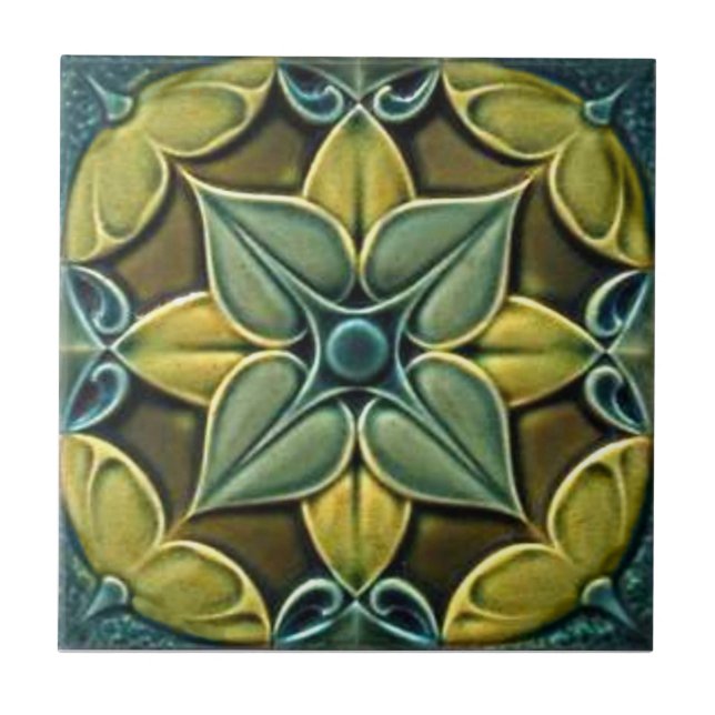 De Cerâmica Azulejo da reprodução da antiguidade do Victorian (Frente)