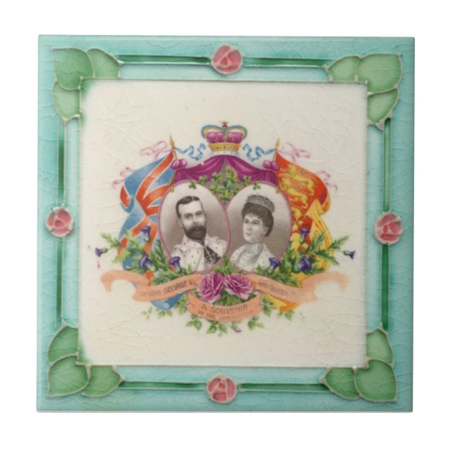 De Cerâmica Azulejo da reprodução da antiguidade do Victorian (Frente)