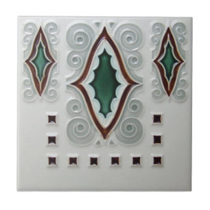 De Cerâmica Azulejo da reprodução do art deco AD008