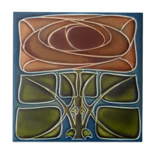 De Cerâmica Azulejo da reprodução do art deco AD052