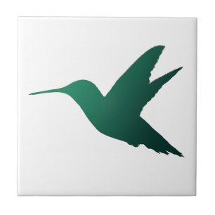 De Cerâmica Azulejo da silhueta do colibri