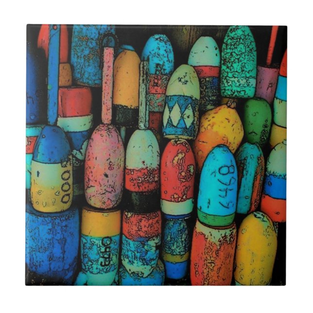 De Cerâmica Azulejo das bóias da lagosta (Frente)