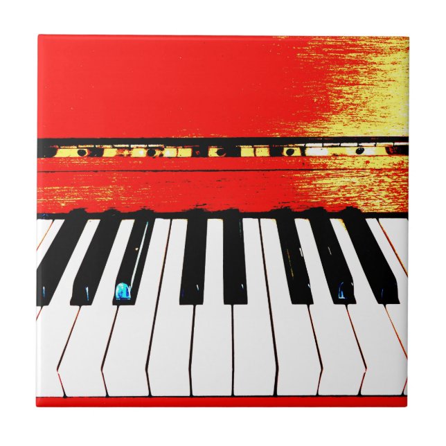 De Cerâmica Azulejo das chaves do piano (Frente)