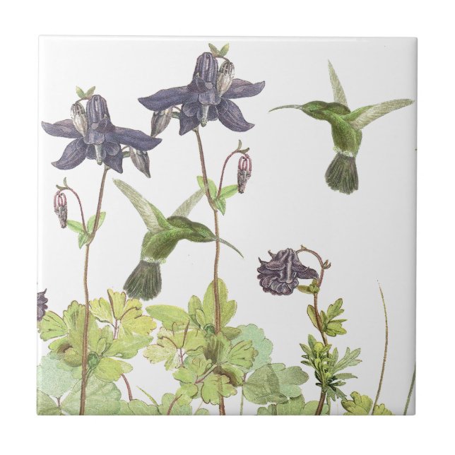 De Cerâmica Azulejo das flores dos animais selvagens dos (Frente)