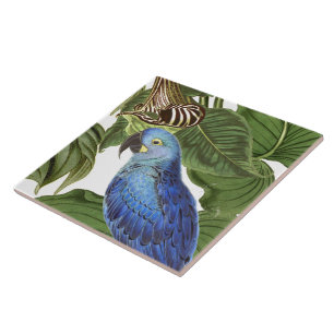 De Cerâmica Azulejo das folhas do animal dos animais selvagens
